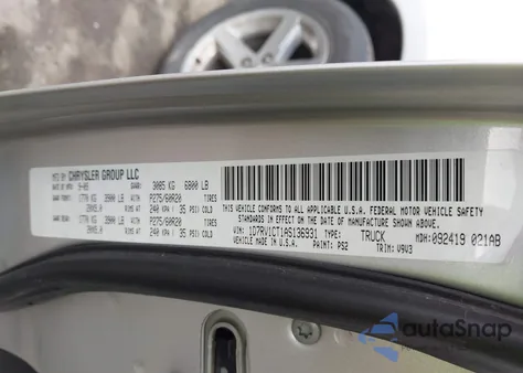 2010 Dodge Ram 1500 Slt/Sport/Trx from USA, damaged, VIN 1D7RV1CT1AS136931